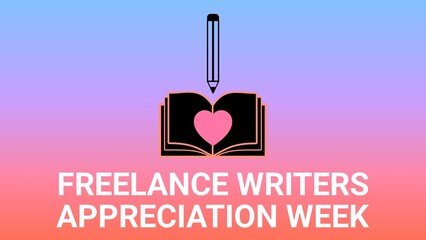 Freelance Writers Appreciation Week web banner design illustration 