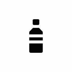 Water bottle drink icon vector sign