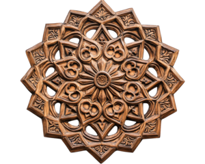 Intricate decorative wall hanging featuring detailed Arabic patterns, showcasing craftsmanship and artistry. Perfect for enhancing interior decor with cultural elegance