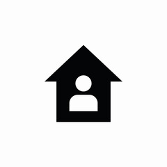 House security alert icon vector sign