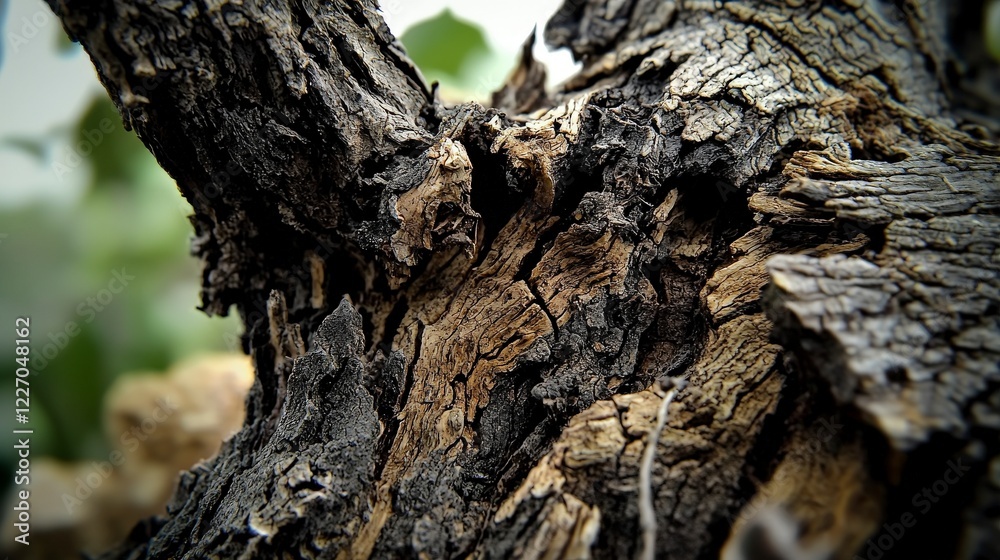 Poster intricate tree bark detail forest nature photography close-up textural patterns for nature enthusias