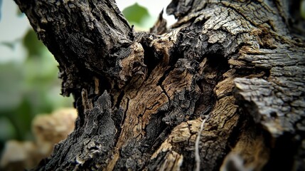 Fototapeta premium Intricate tree bark detail forest nature photography close-up textural patterns for nature enthusiasts