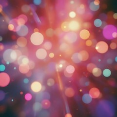 Fototapeta premium Retro Abstract Bokeh and Light Leaks Shimmer texture 