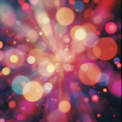 Retro Abstract Bokeh and Light Leaks Shimmer texture 