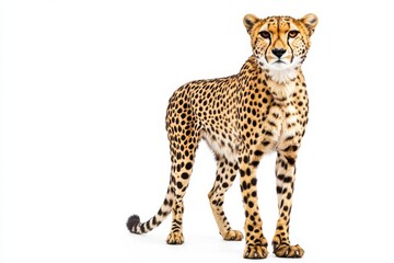 Majestic cheetah, spotted coat, wild cat.