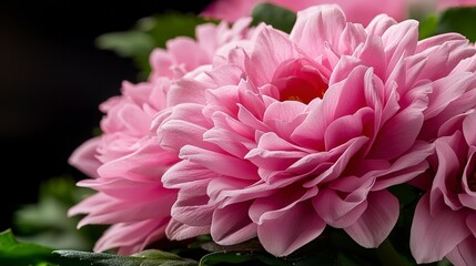 Closeup of delicate pink flower petals garden nature photography soft background macro view floral beauty showcase