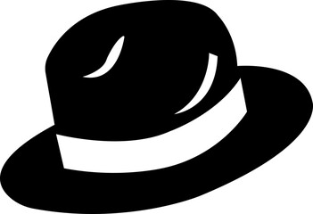 Cowboy hat icon.west illustration sign collection.Uncle Hat Cut File, Daddy's Hat Stencil, Rodeo Vector, Howdy Clipart.Texas symbol or logo.Cowboy hat icon in silhouette style vector art illustration.