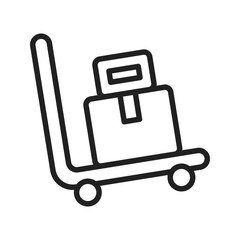 Package Carrier icon vector image. Suitable for mobile apps, web apps and print media.