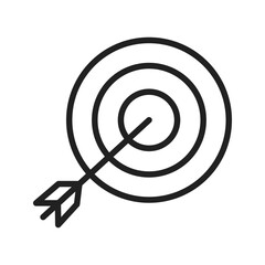 On Target icon vector image. Suitable for mobile apps, web apps and print media.