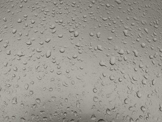 water drops on glass
