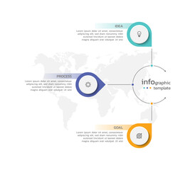 Business infographic template colorful design