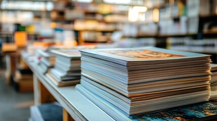 High stack of printed photos, various sizes. Ideal for projects needing print, texture, or organization themes.