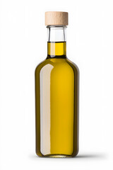 Olive Oil Bottle with blank label Mockup isolated on white background
