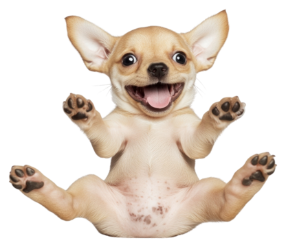 PNG Baby dog chihuahua animal canine.