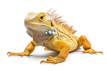 Obraz premium Vibrant Orange Iguana Close-up