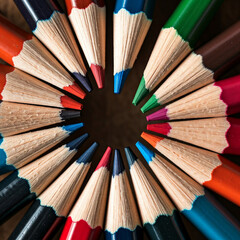 colored pencils
