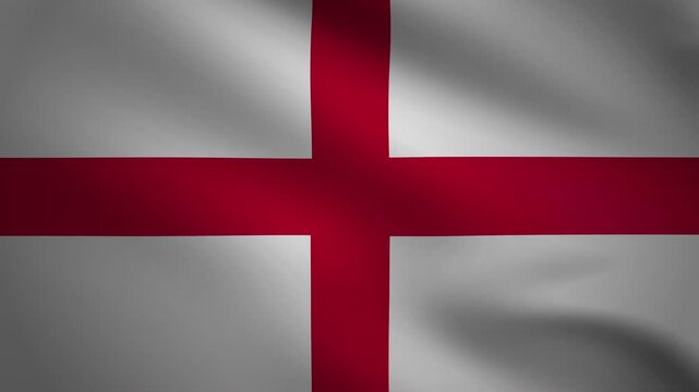 4k of england waving flag full screen