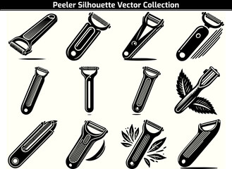 Peeler Silhouette Vector Illustration