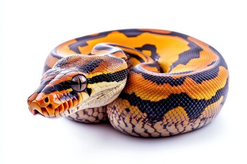 Fototapeta premium Stunning orange and black snake
