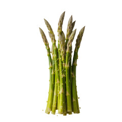 Natural and fresh Supreme Asparagus isolated on transparent background