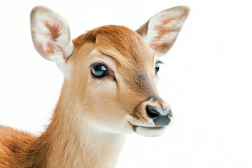 Fototapeta premium Close-up of a young deer's face