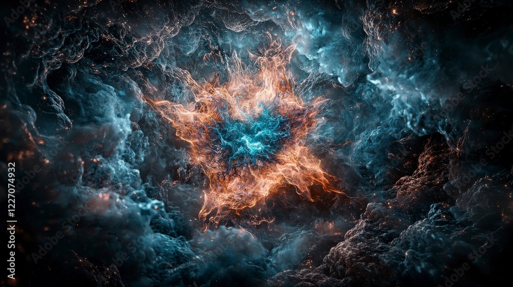 Poster quantum space travel an ethereal journey through cosmic dimensions digital art surreal environment a