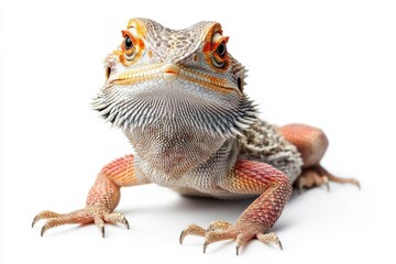 Obraz premium Close-up of a vibrant bearded dragon.