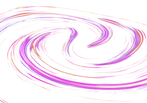 Big data traffic visualization, dynamic high speed data streaming traffic. Neon color glowing lines background, high-speed light trails effect. Purple glowing wave swirl, impulse cable lines.
