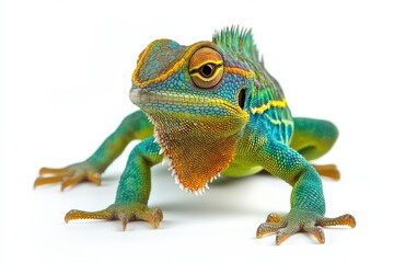 Obraz premium Vibrant Lizard Close-Up
