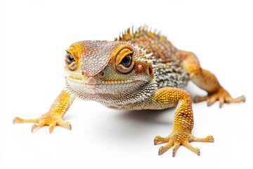 Fototapeta premium Close-up of a vibrant bearded dragon