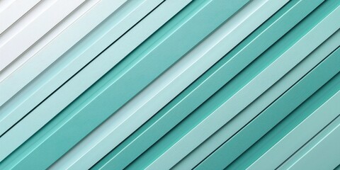 Obraz premium Textured diagonal lines in varying shades of teal and white.
