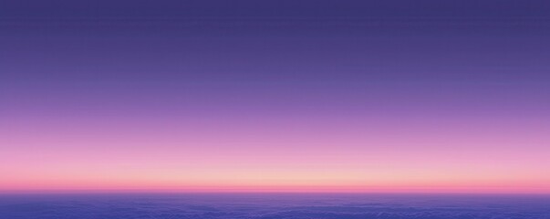 Fototapeta premium Vibrant gradient sky transitioning from purple to pink at sunset.