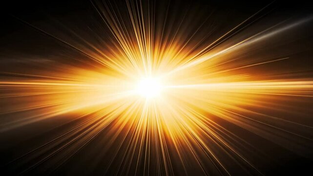A bright light is shining on a dark background. The light is so bright that it is almost blinding