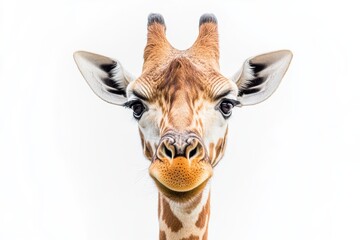 Fototapeta premium Close-up of a giraffe's face.