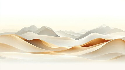 A minimalist abstract composition inspired by warm desert tones--think terracotta, dusty pink, and golden sand