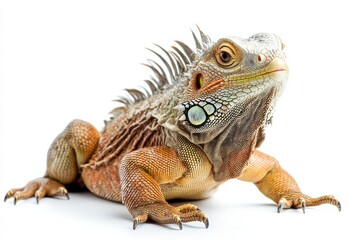 Obraz premium Close-up of a vibrant iguana