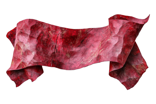 red stone texture ribbon banner