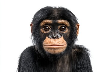 Obraz premium Adorable baby chimpanzee portrait.