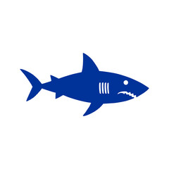 Obraz premium Shark icon. Shark logo. Shark symbol. Shark line icon isolated minimal design. Vector illustration