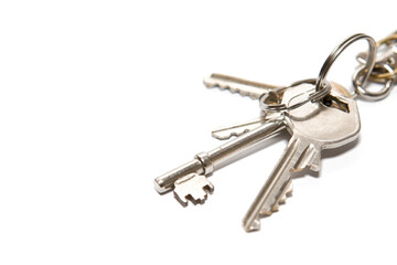 keys isolated on white background