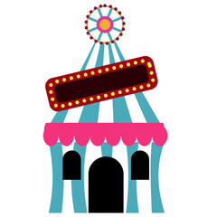 circus tent vector illustration