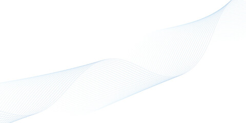 Abstract wave element for design. Digital frequency track equalizer. Stylized line art background. Vector illustration. Wave with lines created using blend tool.