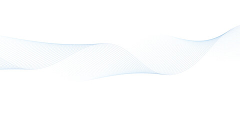 Undulate gray wave swirl. frequency soundwave; twisted curve lines with blend effect. Technology, data science, geometric border pattern. Isolated on white background. Vector illustration.