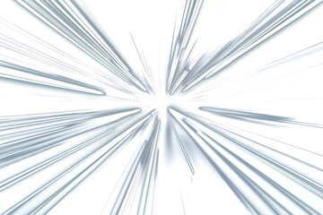 Obraz premium PNG White neon bold lines moving fast background light black.