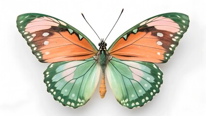 Fototapeta premium butterfly on a white background