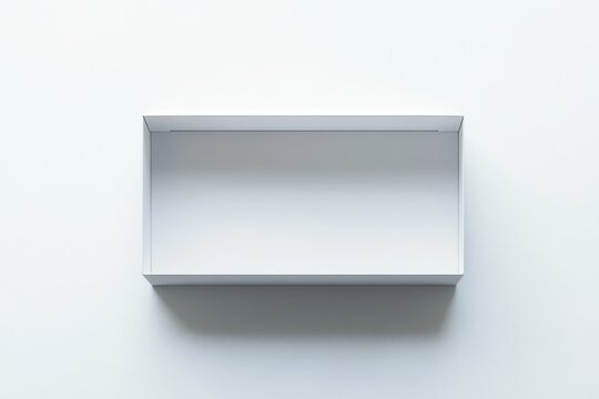Empty white rectangular box on white background.