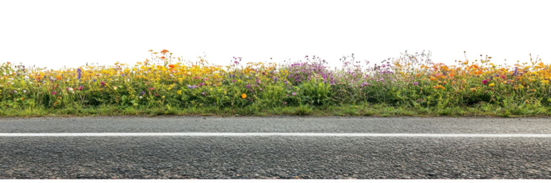 PNG Real asphalt road outdoors colorful scenery.