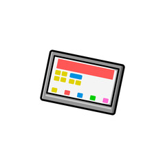 a illustration of tablet