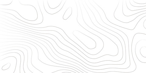 Abstract black and white topographic contours lines of mountains. Topography map art curve drawing. vector illustration. wave Line topography map contour background .background