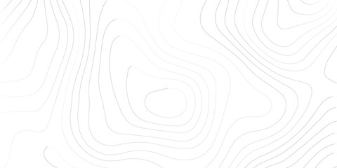 Fototapeta premium Geography landscape Topo contour map on white background, Topographic contour lines. Seamless pattern with lines Topographic map. Geographic mountain relief diagram line wave carve pattern. 